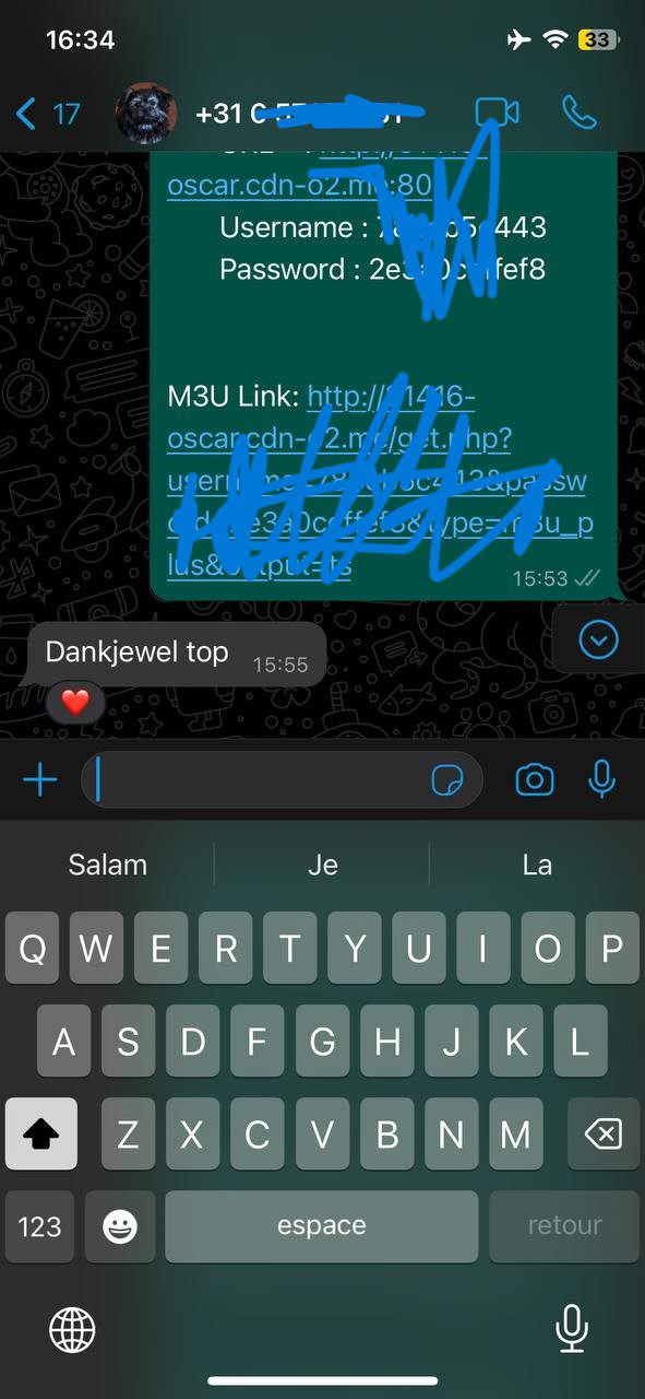 WhatsApp klant gesprek