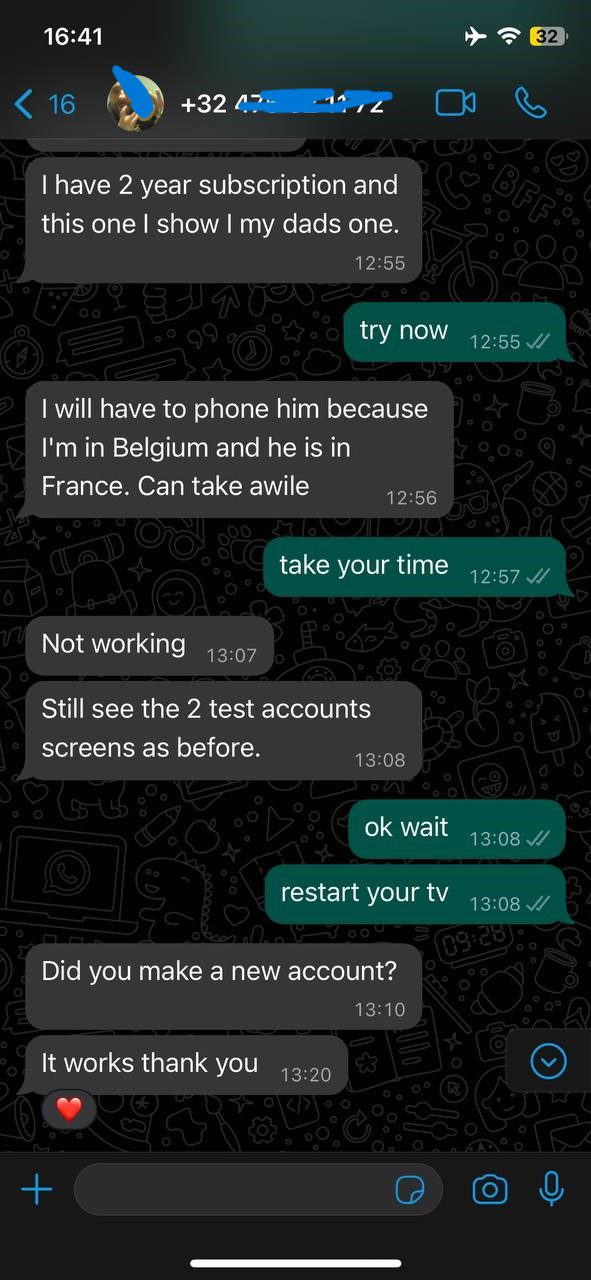 WhatsApp klant gesprek