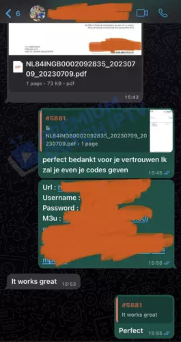 WhatsApp klant gesprek