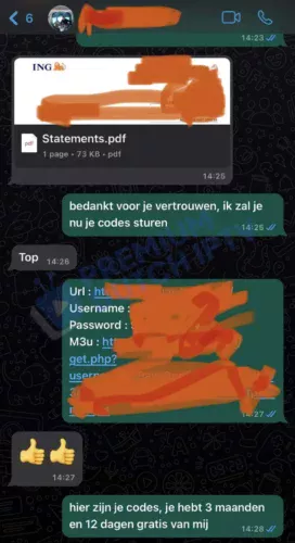 WhatsApp klant gesprek